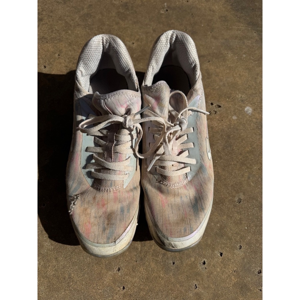 Boombah Mens Tie Dye Baseball Cleats Iridescent Low Top Athletic Shoes Size 8